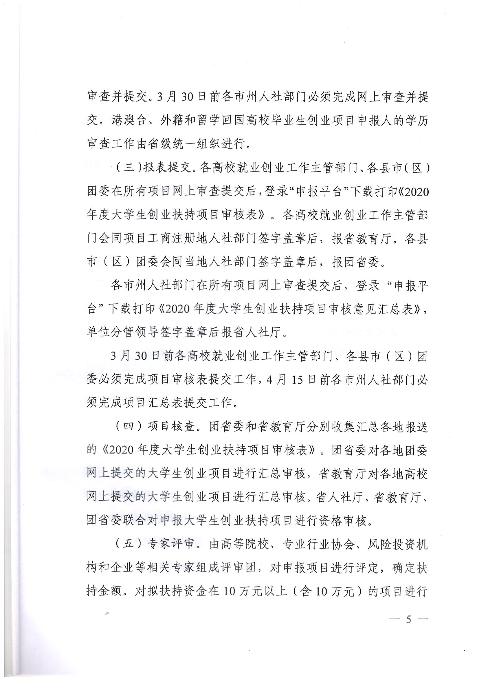 鄂人社函【2019】344號 關于開展2020年度大學生創業扶持項目申報工作的通知_頁面_5.jpg